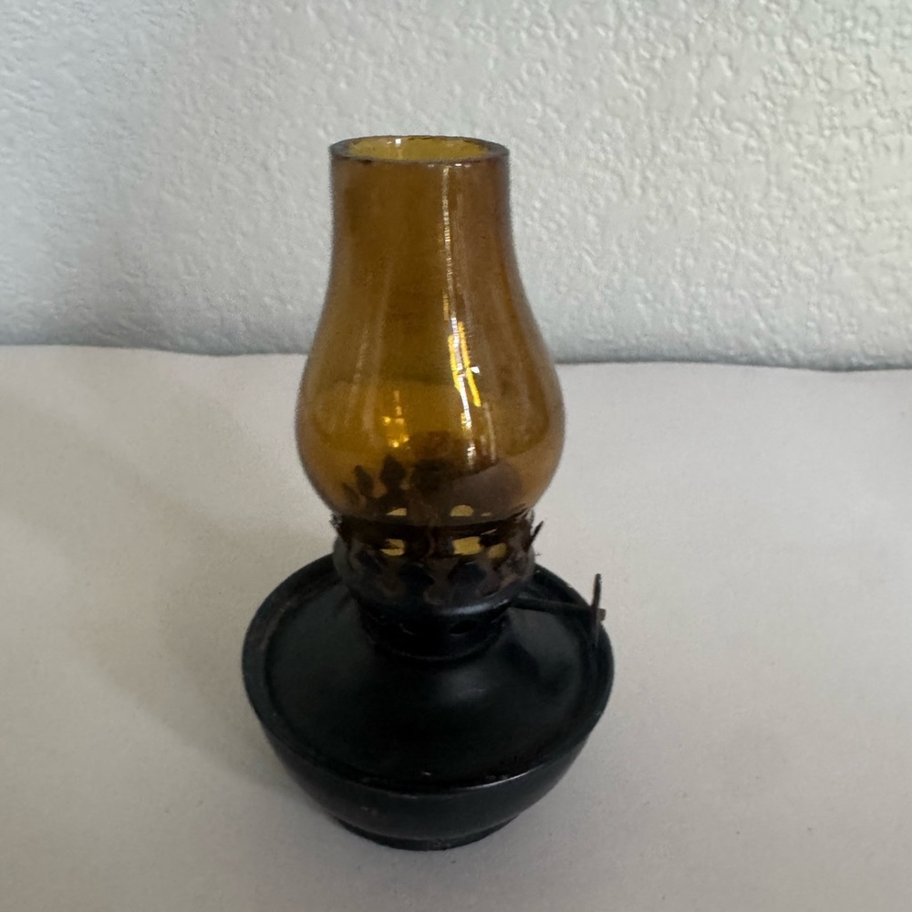 Vintage Punched Metal Lantern